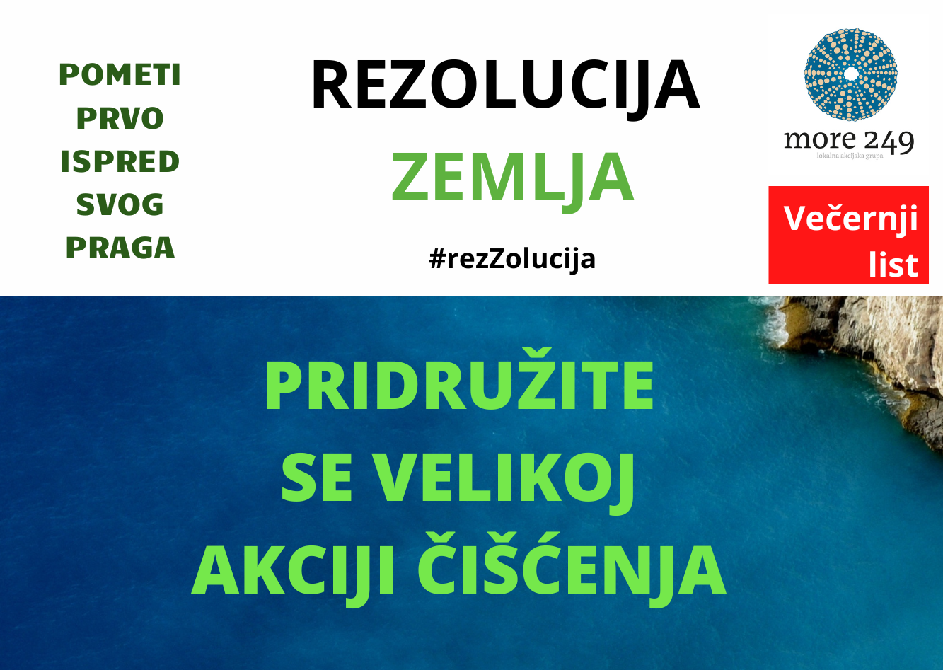 U subotu velika ekološka akcija Rezolucija Zemlja 